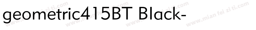geometric415BT BIack字体转换
